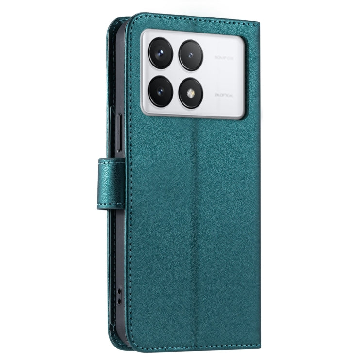For Redmi K70 Ring Buckle Rhombic Leather Phone Case