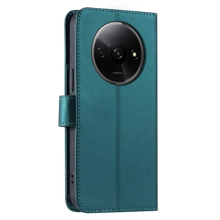 For Redmi A3 4G Global Ring Buckle Rhombic Leather Phone Case