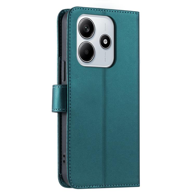 For Redmi Note 14 5G / Poco M7 Pro 5G Ring Buckle Rhombic Leather Phone Case