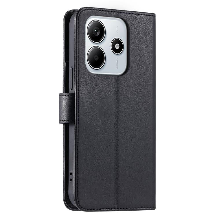 For Redmi Note 14 5G / Poco M7 Pro 5G Ring Buckle Rhombic Leather Phone Case