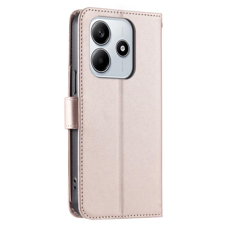 For Redmi Note 14 5G / Poco M7 Pro 5G Ring Buckle Rhombic Leather Phone Case