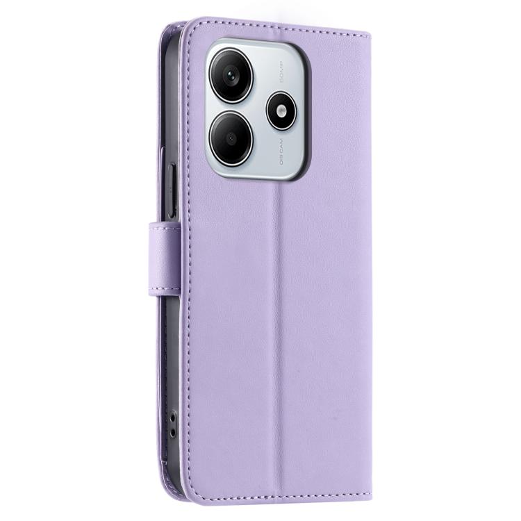 For Redmi Note 14 5G / Poco M7 Pro 5G Ring Buckle Rhombic Leather Phone Case
