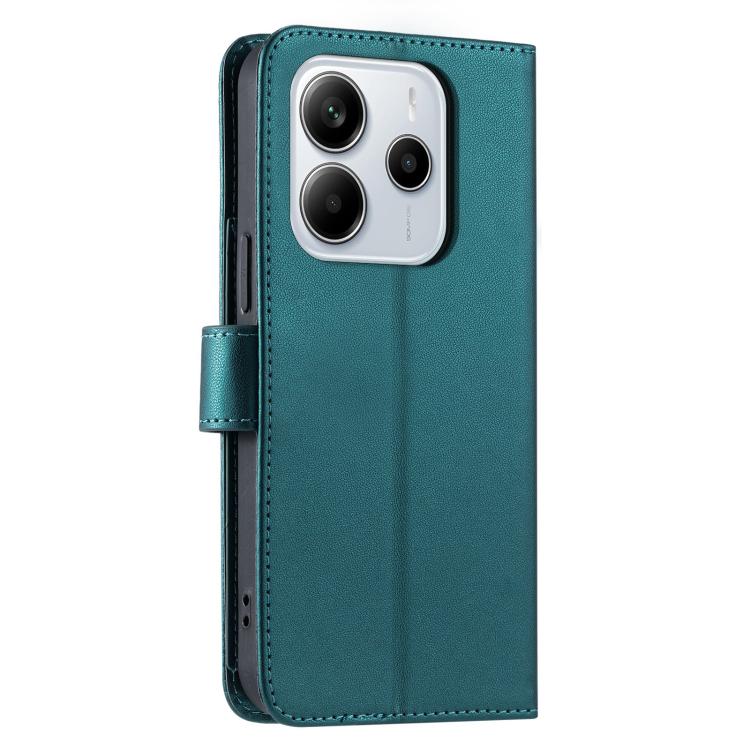 For Redmi Note 14 Pro 4G Global Ring Buckle Rhombic Leather Phone Case