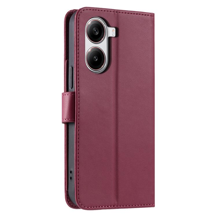 For Redmi Turbo 4 5G / Poco X7 Pro 5G Ring Buckle Rhombic Leather Phone Case