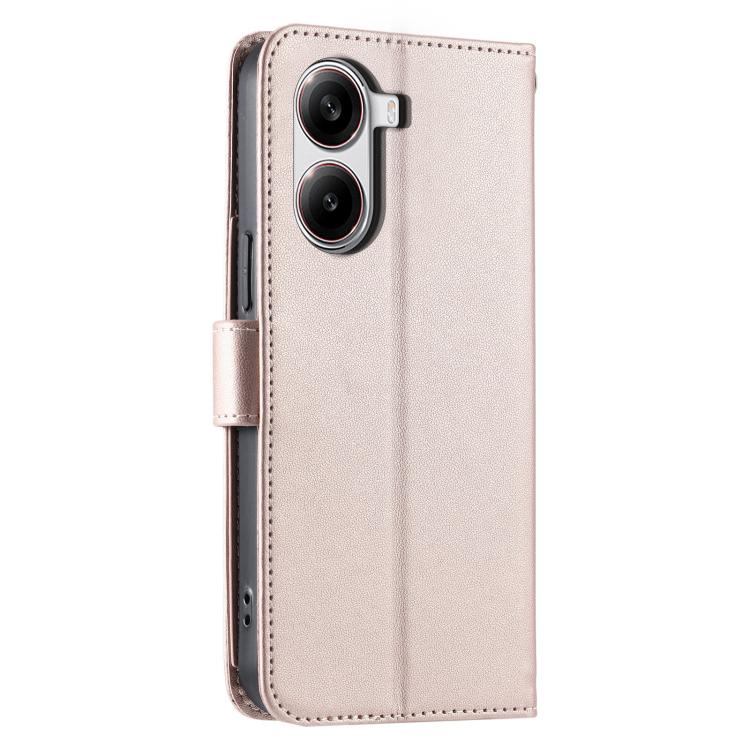 For Redmi Turbo 4 5G / Poco X7 Pro 5G Ring Buckle Rhombic Leather Phone Case