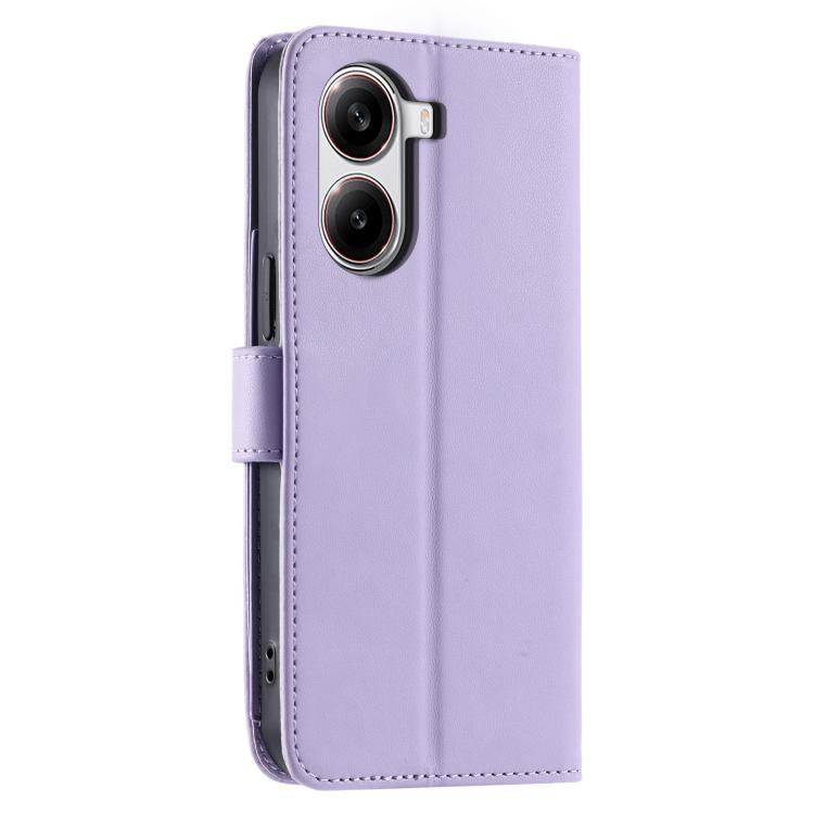 For Redmi Turbo 4 5G / Poco X7 Pro 5G Ring Buckle Rhombic Leather Phone Case