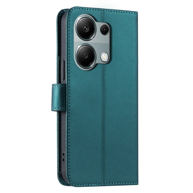 For Xiaomi Poco M6 Pro 4G Ring Buckle Rhombic Leather Phone Case