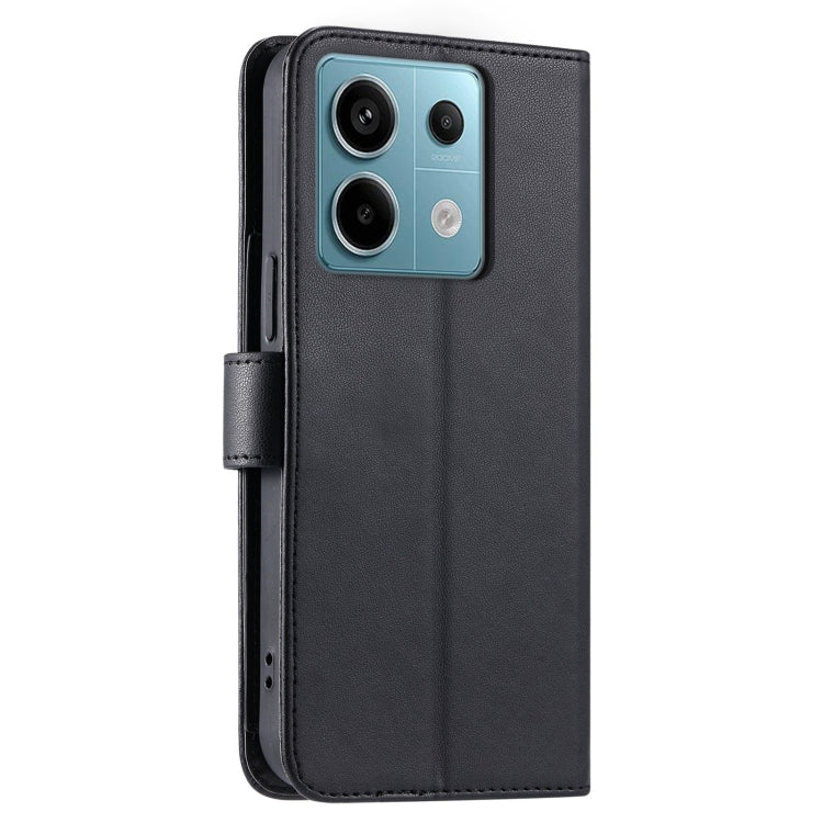 For Xiaomi Poco X6 5G Global Ring Buckle Rhombic Leather Phone Case