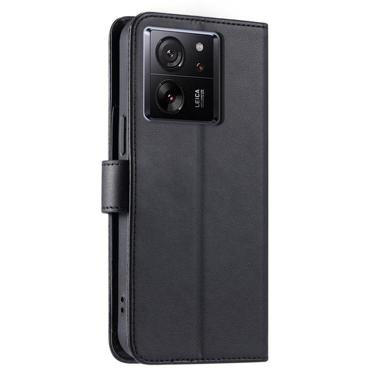 For Xiaomi 13T / 13T Pro Ring Buckle Rhombic Leather Phone Case