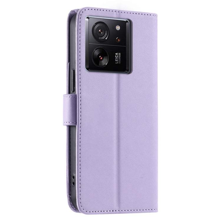 For Xiaomi 13T / 13T Pro Ring Buckle Rhombic Leather Phone Case