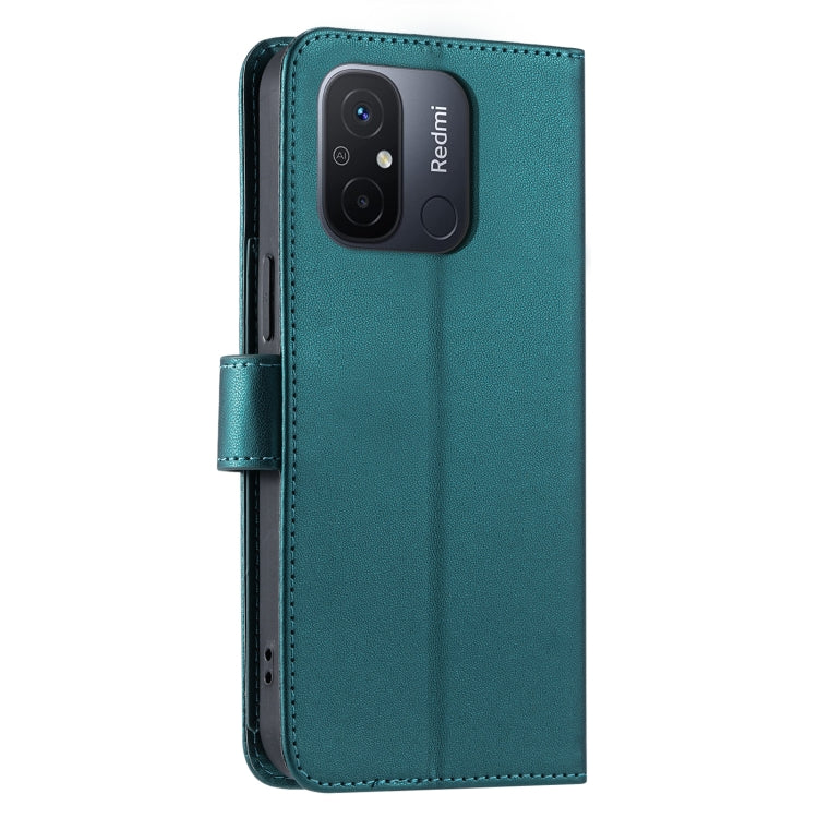 For Xiaomi Poco C55 Ring Buckle Rhombic Leather Phone Case