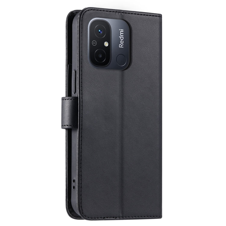 For Xiaomi Poco C55 Ring Buckle Rhombic Leather Phone Case
