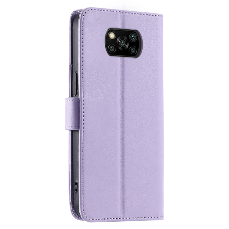 For Xiaomi Poco X3 / X3 NFC / X3 Pro Ring Buckle Rhombic Leather Phone Case