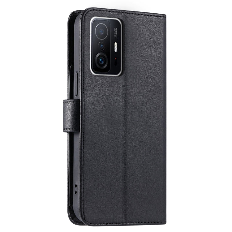 For Xiaomi 11T / 11T Pro Ring Buckle Rhombic Leather Phone Case