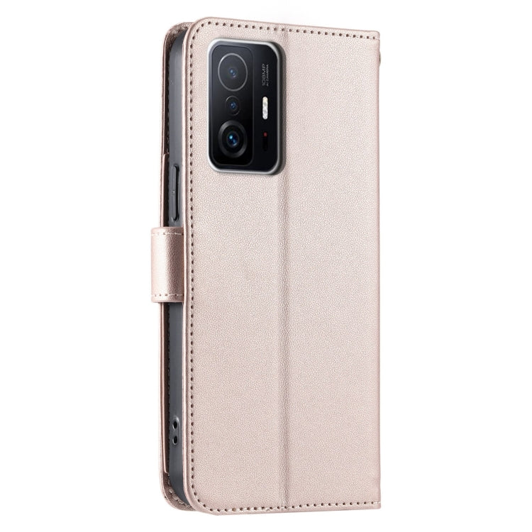 For Xiaomi 11T / 11T Pro Ring Buckle Rhombic Leather Phone Case