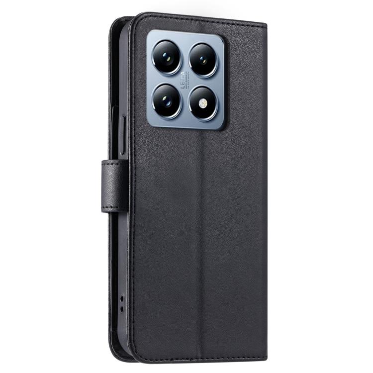 For Xiaomi 14T Ring Buckle Rhombic Leather Phone Case
