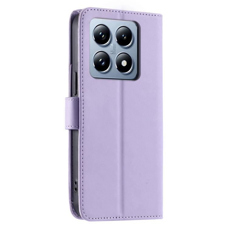 For Xiaomi 14T Ring Buckle Rhombic Leather Phone Case