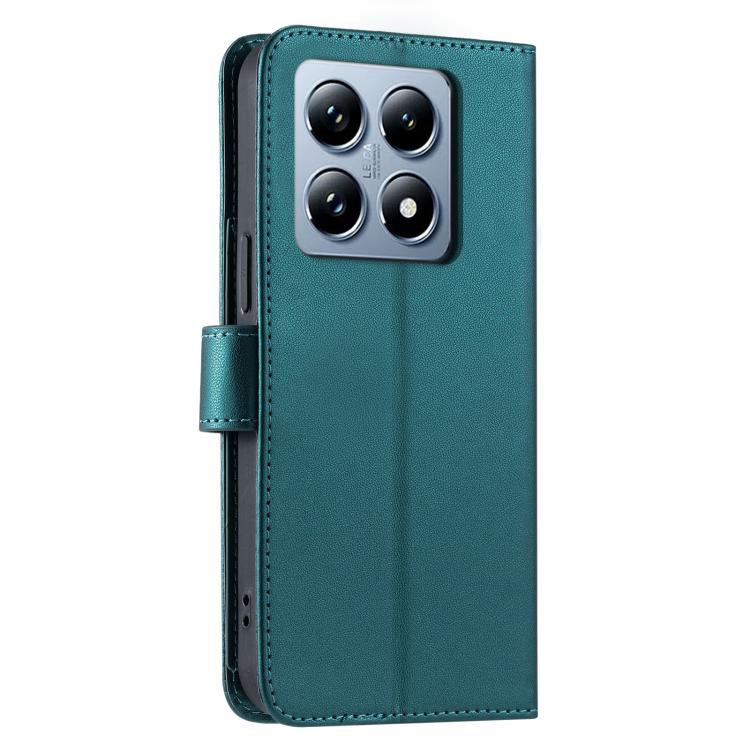 For Xiaomi 14T Pro Ring Buckle Rhombic Leather Phone Case
