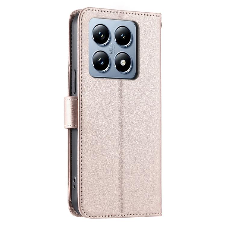 For Xiaomi 14T Pro Ring Buckle Rhombic Leather Phone Case