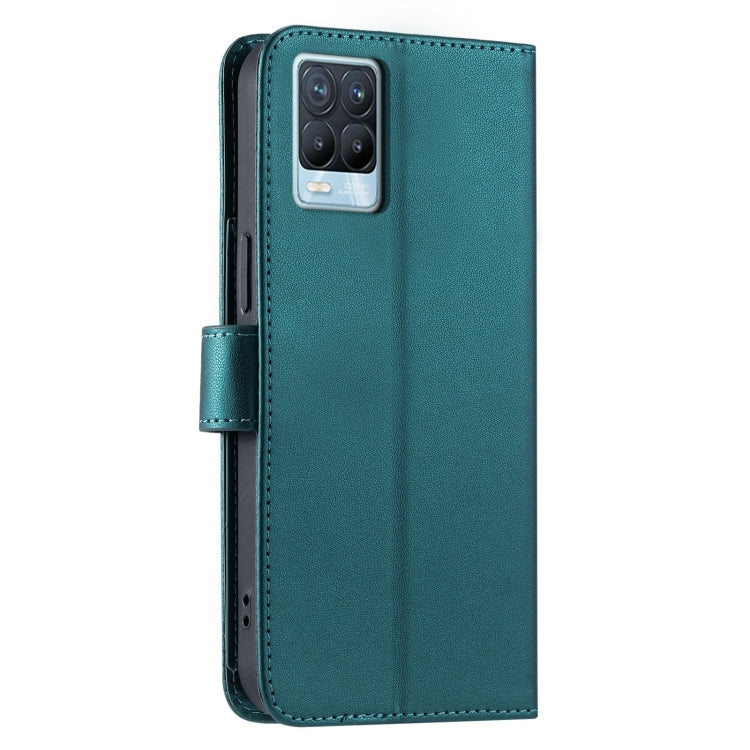 For Realme 8 4G / 8 Pro 4G Ring Buckle Rhombic Leather Phone Case