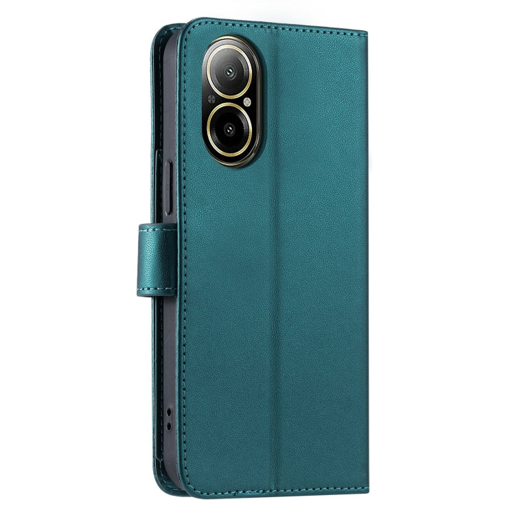 For Realme C67 4G Global Ring Buckle Rhombic Leather Phone Case