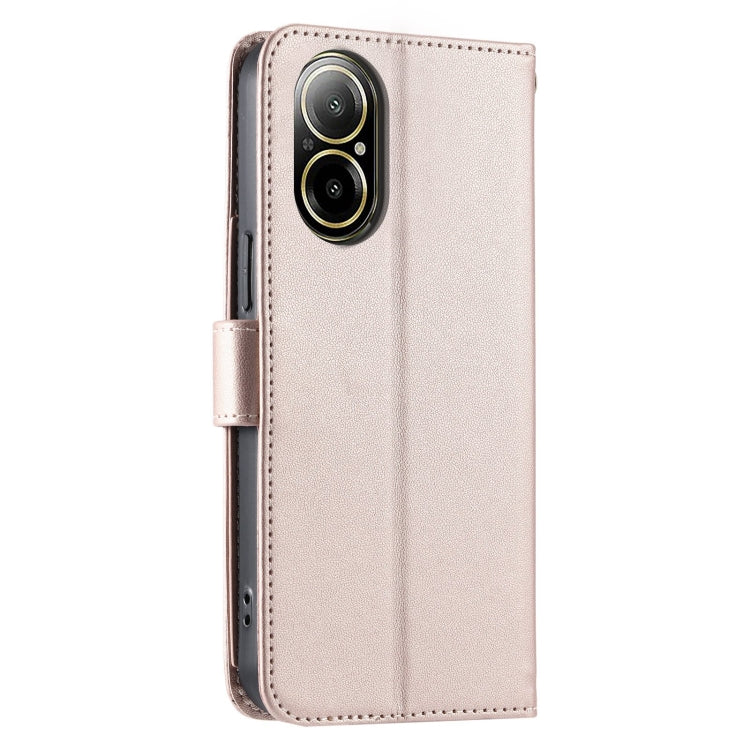 For Realme C67 4G Global Ring Buckle Rhombic Leather Phone Case