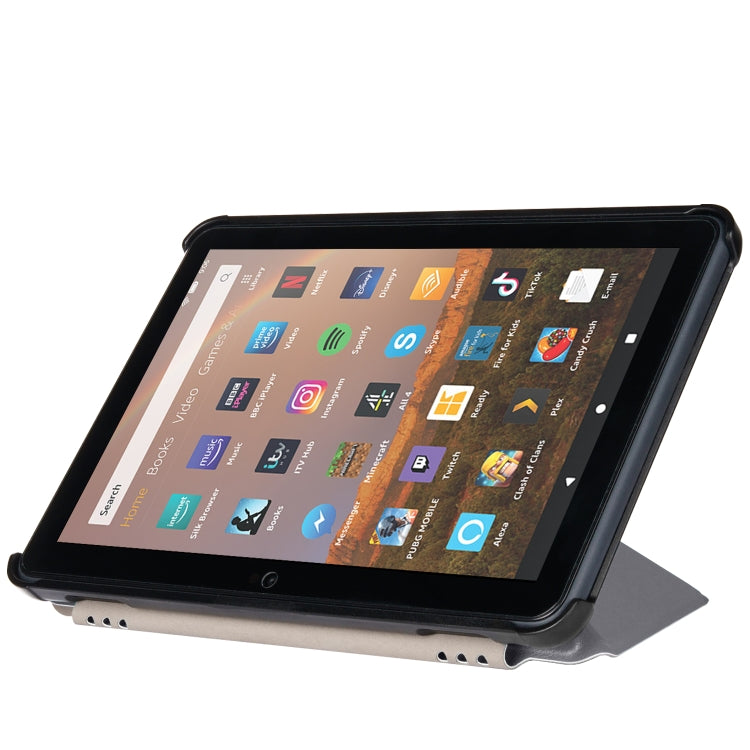 For Amazon Fire HD 8 (2020) Transformers Style Horizontal Flip Leather Case with Holder & Sleep / Wake-up Function