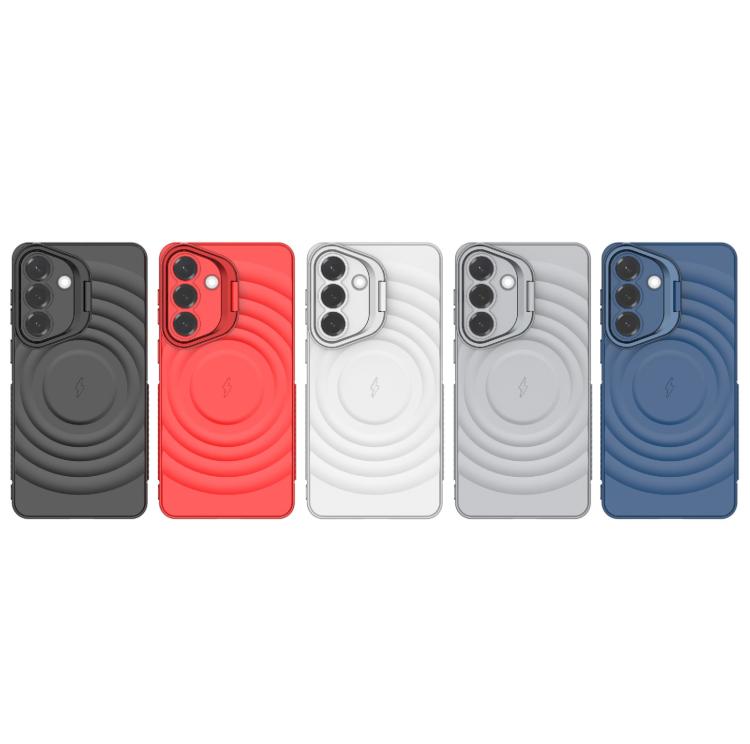 For Samsung Galaxy S26+ 5G Lens Frame Bracket Corrugated MagSafe Phone Case