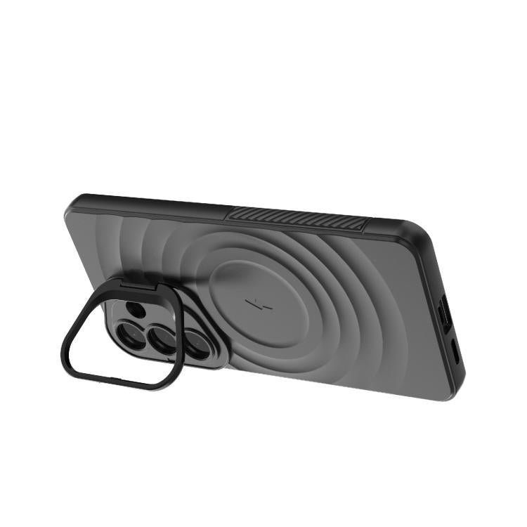 For Samsung Galaxy S26+ 5G Lens Frame Bracket Corrugated MagSafe Phone Case