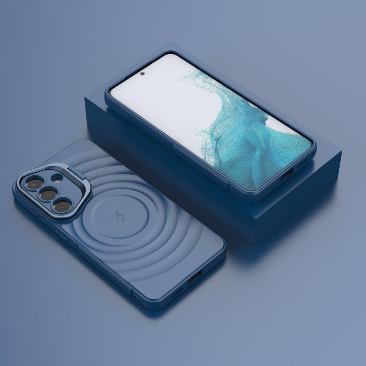 For Samsung Galaxy S26+ 5G Lens Frame Bracket Corrugated MagSafe Phone Case