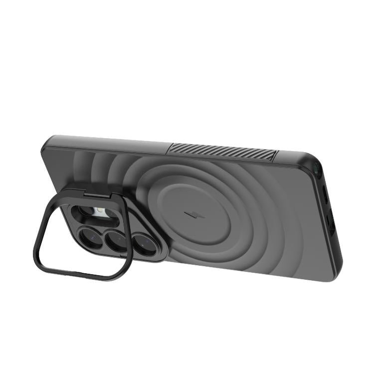 For Samsung Galaxy S26 Ultra 5G Lens Frame Bracket Corrugated MagSafe Phone Case