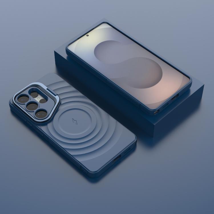 For Samsung Galaxy S26 Ultra 5G Lens Frame Bracket Corrugated MagSafe Phone Case