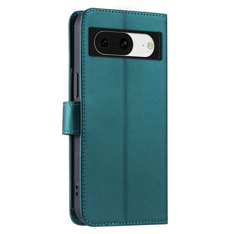 For Google Pixel 8 Ring Buckle Rhombic Leather Phone Case