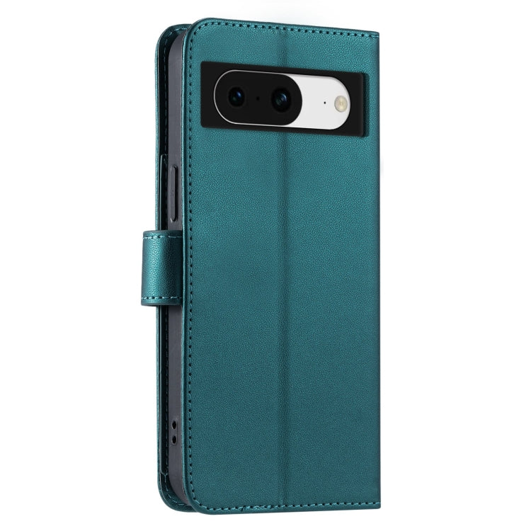 For Google Pixel 8a Ring Buckle Rhombic Leather Phone Case