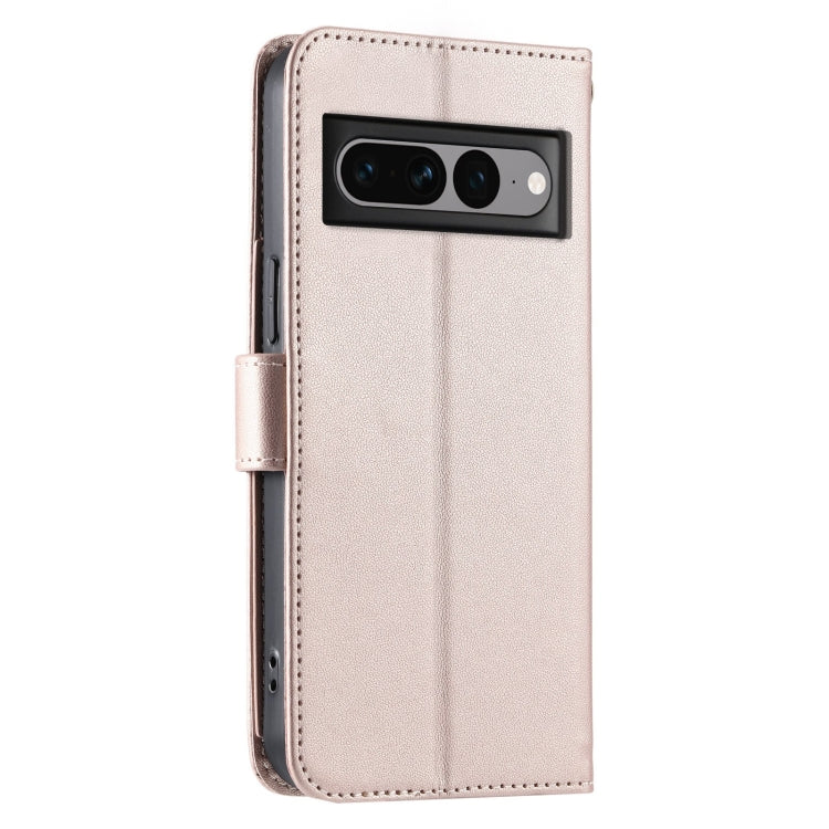 For Google Pixel 7 Pro Ring Buckle Rhombic Leather Phone Case