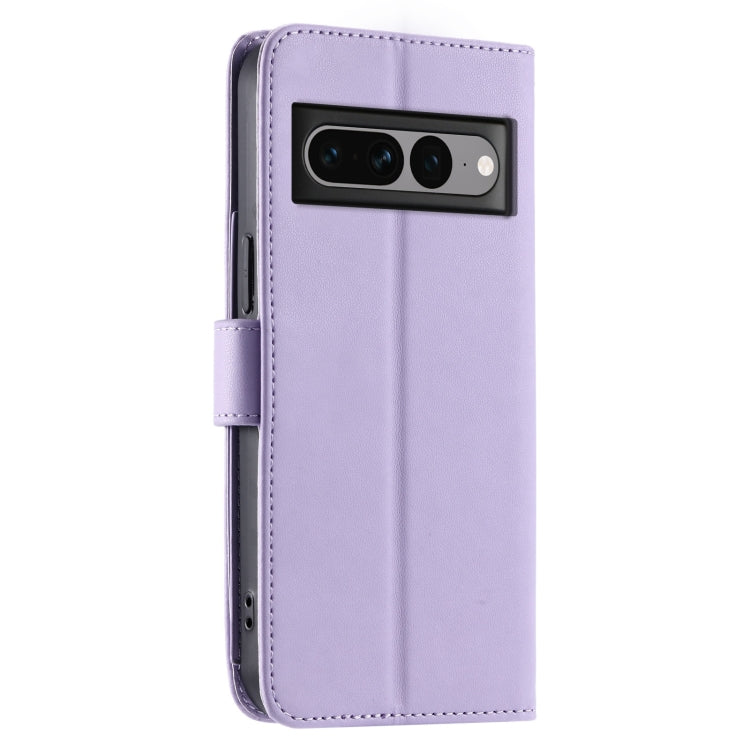 For Google Pixel 7 Pro Ring Buckle Rhombic Leather Phone Case