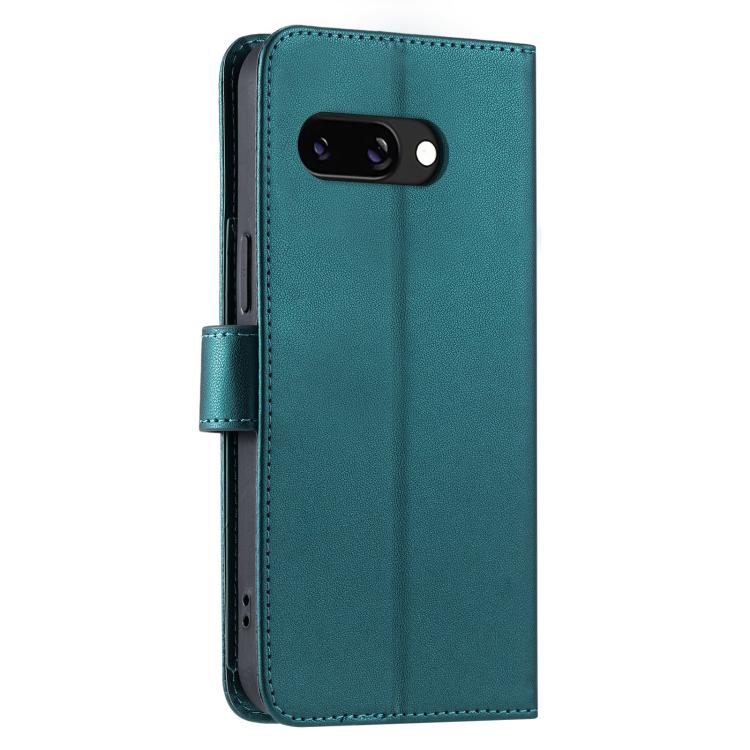 For Google Pixel 9a Ring Buckle Rhombic Leather Phone Case