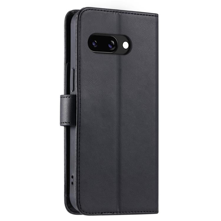 For Google Pixel 9a Ring Buckle Rhombic Leather Phone Case