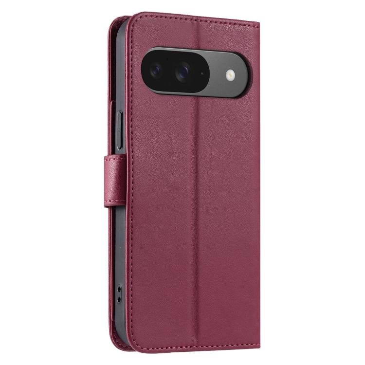 For Google Pixel 9 / 9 Pro Ring Buckle Rhombic Leather Phone Case