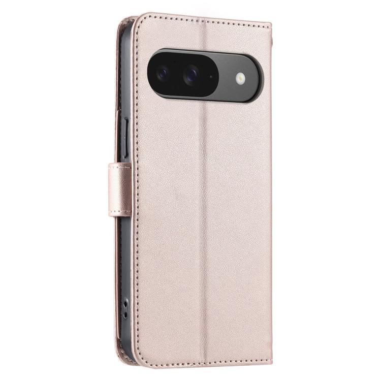 For Google Pixel 9 / 9 Pro Ring Buckle Rhombic Leather Phone Case