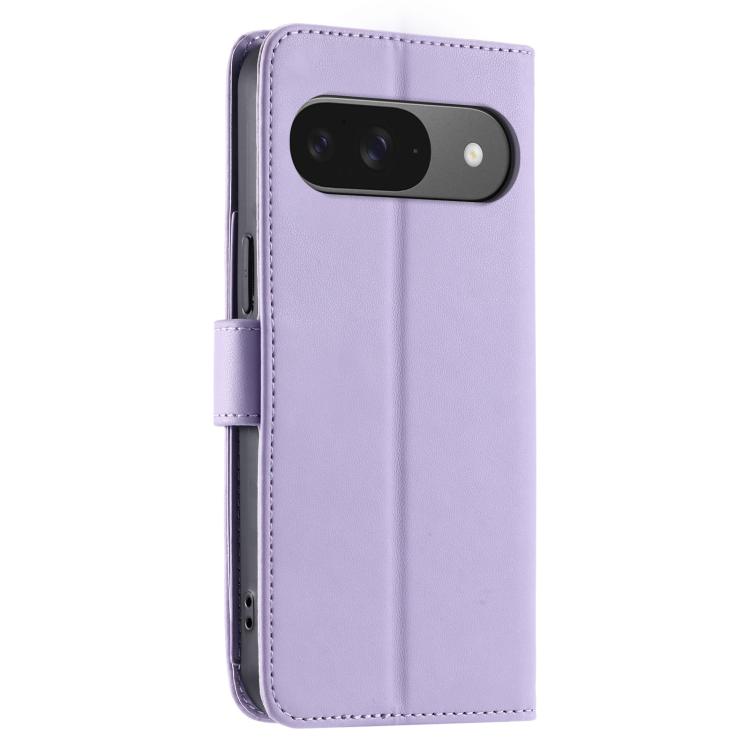 For Google Pixel 9 / 9 Pro Ring Buckle Rhombic Leather Phone Case