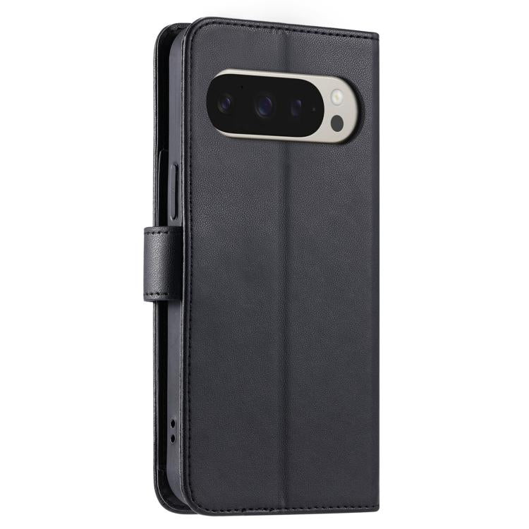 For Google Pixel 9 Pro XL Ring Buckle Rhombic Leather Phone Case