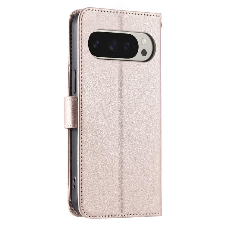 For Google Pixel 9 Pro XL Ring Buckle Rhombic Leather Phone Case