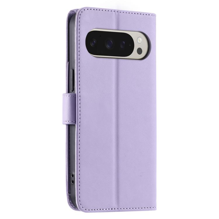 For Google Pixel 9 Pro XL Ring Buckle Rhombic Leather Phone Case
