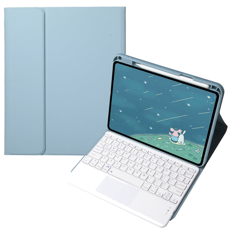 For Infinix Xpad 11 inch Candy Color Square Keys Bluetooth Keyboard Leather Case with Touchpad