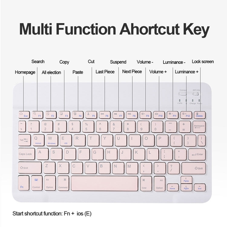 For Infinix Xpad 11 inch Candy Color Square Keys Bluetooth Keyboard Leather Case with Touchpad