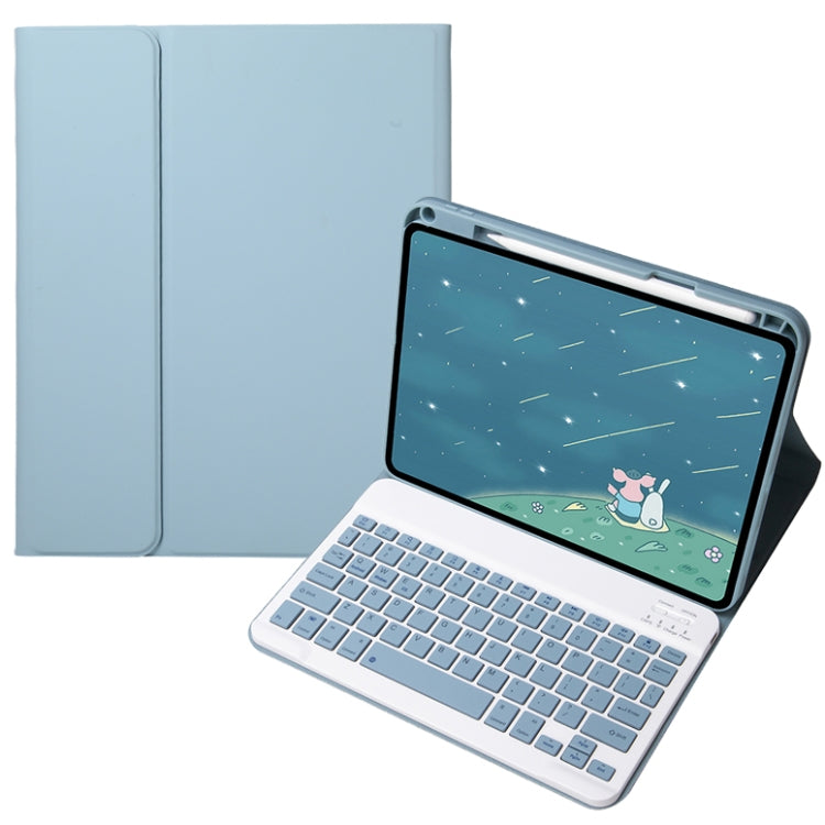 For Infinix Xpad 11 inch Candy Color Square Keys Bluetooth Keyboard Leather Case