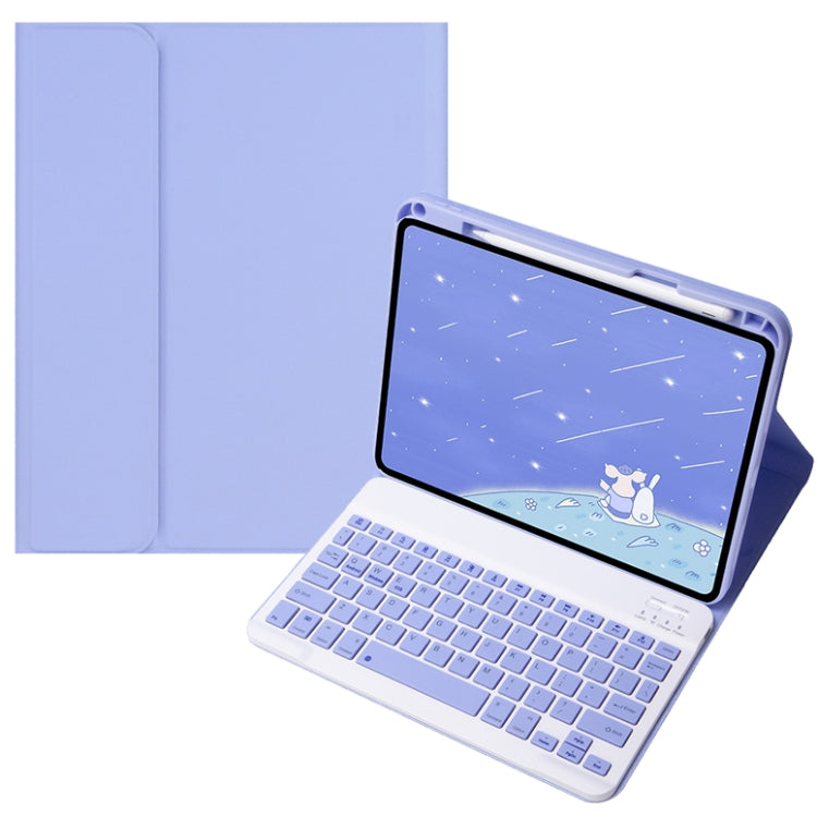 For Infinix Xpad 11 inch Candy Color Square Keys Bluetooth Keyboard Leather Case