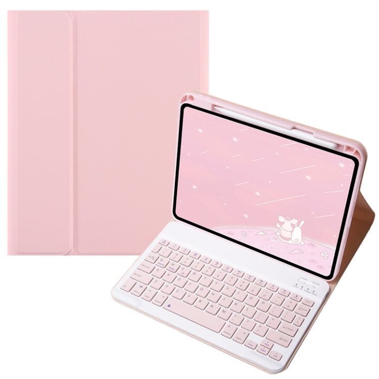 For Infinix Xpad 11 inch Candy Color Square Keys Bluetooth Keyboard Leather Case