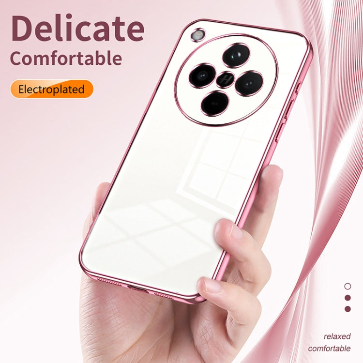 For OPPO Find X8 Transparent Plating Fine Hole Phone Case